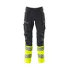 Housut polvipaikoilla He-Vis/Navy